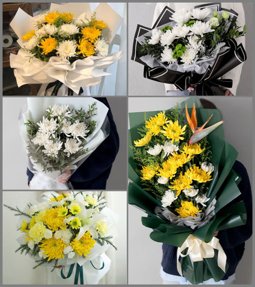 河南开封龙亭区北道门街道白事花束代送